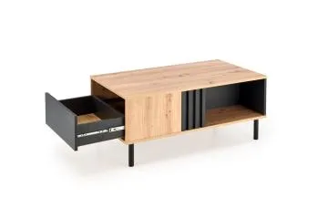 Stolik kawowy SONIA 100x60 dąb artisan/czarna
