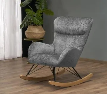 Fotel bujany CASTRO szary