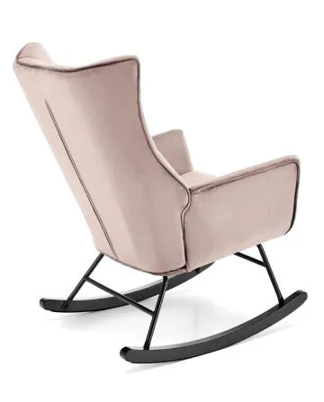 Fotel bujany BAZALTO VELVET beżowy