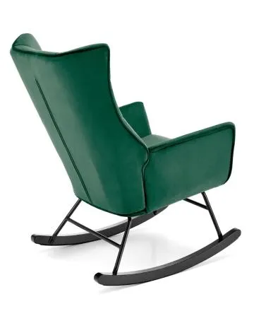 Fotel bujany BAZALTO VELVET zielony