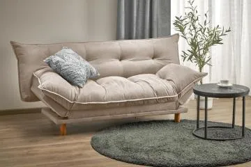 Sofa rozkładana z funkcją spania PILLOW beżowa