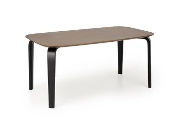 Stół PEDRO 160x90 orzech/czarny