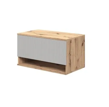 Szafka pod umywalkę AVIOLA 1S 80cm dąb artisan/kaszmirowy mat