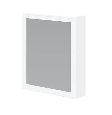 Szafka łazienkowa TORETO 1D 60cm biały mat z lustrem