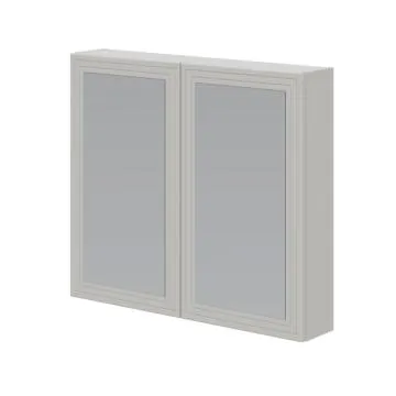 Szafka łazienkowa TORETO 2D 80cm kaszmirowy mat z lustrem