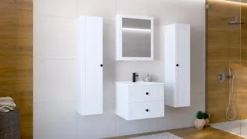 Szafka pod umywalkę TORETO 2S 60cm biały mat