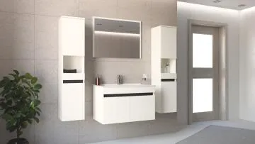 Lustro łazienkowe FIGARO 80cm białe