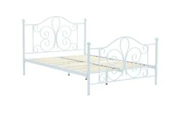 Łóżko metalowe PANAMA 140x200 białe
