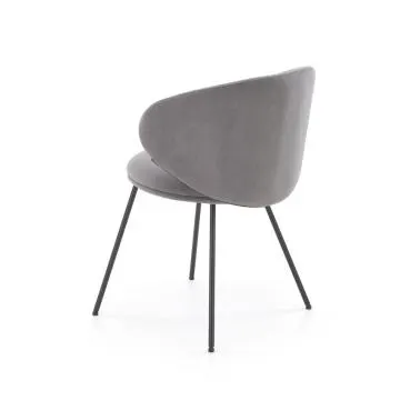 Krzesło tapicerowane K587 VELVET szare 