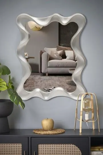 Lustro dekoracyjne DECO 70x90cm srebrne