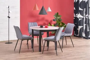 Krzesło tapicerowane K589 szare