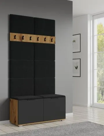 Panel tapicerowany CLIF P-50 50x35 czarny