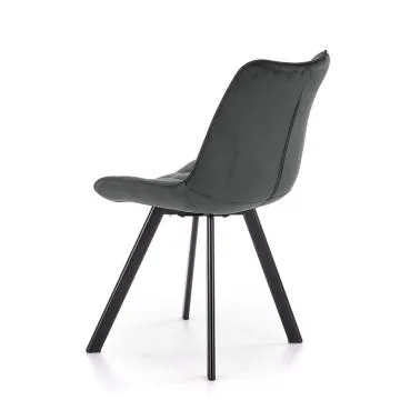 Krzesło tapicerowane K332 VELVET ciemno szare
