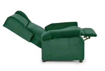 Fotel AGUSTIN 2 VELVET ciemno zielony rozkładany