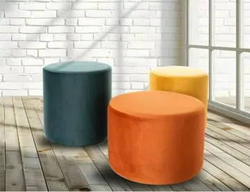 Pufa DOTI C VELVET cynamonowa