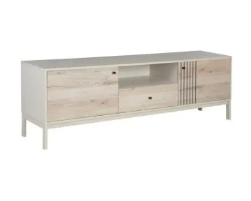 Szafka RTV FROST 1 180cm off white/dąb alpejski