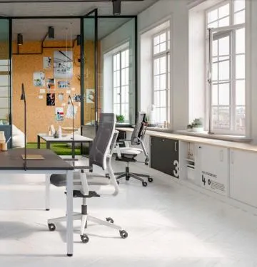 Szafka biurowa przesuwna EASY SPACE CABINET S 1.5-OH 100cm kaszmirowa zamykana