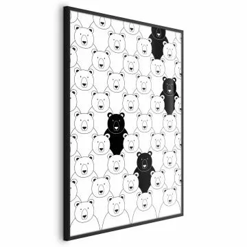 Plakat Obcy w stadzie 29,7x42 cm z ramą czarną bez marginesu