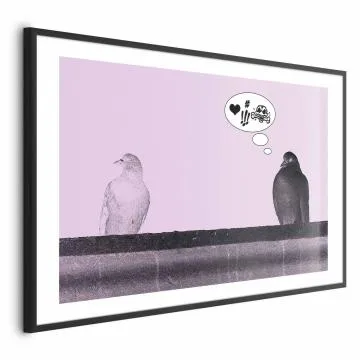 Plakat Zaloty 60x40 cm z ramą czarną z marginesem
