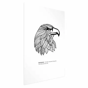 Plakat Orzeł wolności 21x30 cm bez ramy z marginesem