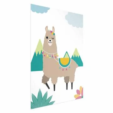 Plakat Niezwykła lama 60x90 cm bez ramy bez marginesu