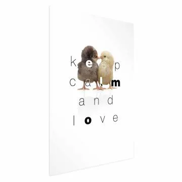 Plakat Keep Calm 21x30 cm bez ramy z marginesem