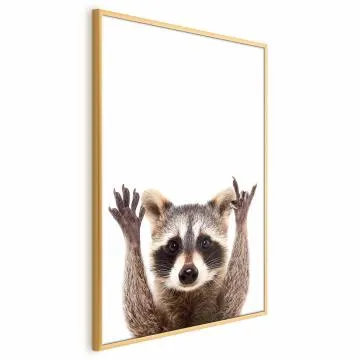 Plakat Szop 21x30 cm z ramą złotą bez marginesu