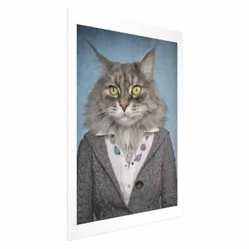 Plakat Pani kot 60x90 cm bez ramy z marginesem