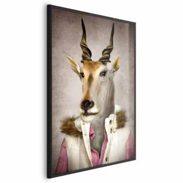 Plakat Antylopa 40x60cm z ramą czarną bez marginesu