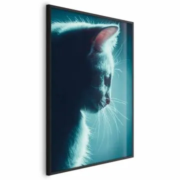 Plakat Nocny włóczęga 21x30 cm z ramą czarną bez marginesu