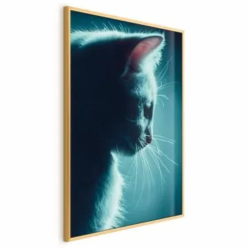 Plakat Nocny włóczęga 60x90 cm z ramą złotą bez marginesu