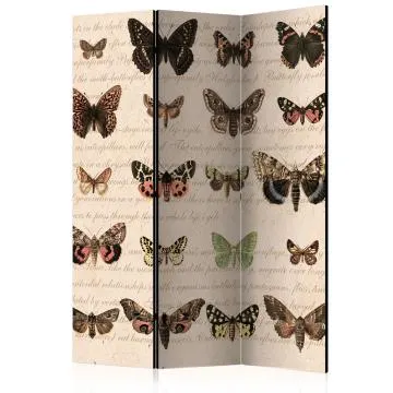 Parawan akustyczny Zwierzęta 135x172 cm 3-częściowy biały