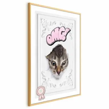 Plakat OMG 60x90 cm z ramą złotą bez marginesu