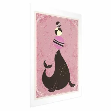 Plakat Foka 60x90 cm bez ramy z marginesem