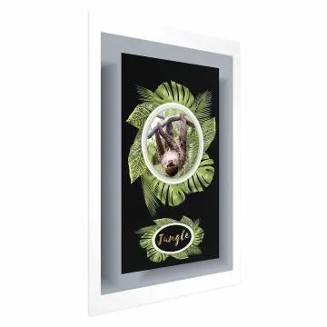 Plakat Leniwiec 21x30 cm bez ramy z marginesem
