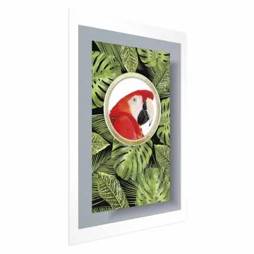 Plakat Papuga w dżungli 29,7x42 cm bez ramy z marginesem
