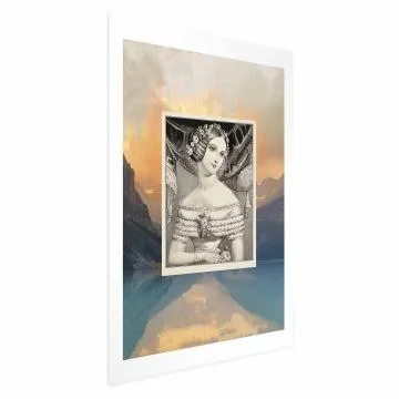 Plakat Retro portret 21x30 cm bez ramy z marginesem