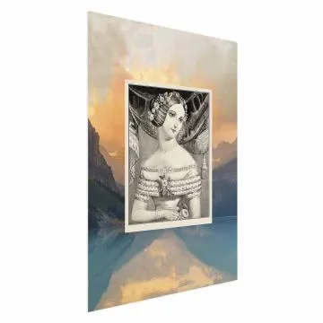 Plakat Retro portret 60x90 cm bez ramy bez marginesu