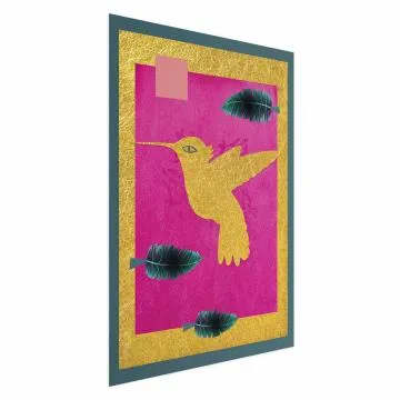 Plakat złotą koliber 60x90 cm bez ramy bez marginesu