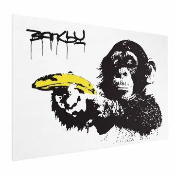 Plakat Bananowy pistolet 30x21 cm bez ramy bez marginesu