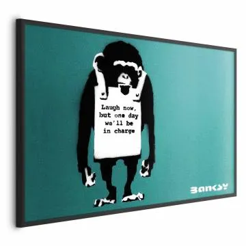 Plakat Zła małpa 90x60 cm z ramą czarną bez marginesu