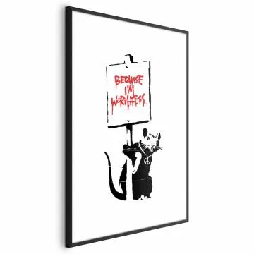 Plakat Worthless 29,7x42 cm z ramą czarną z marginesem
