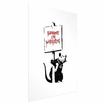 Plakat Worthless 60x90 cm bez ramy z marginesem
