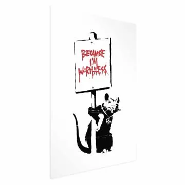 Plakat Worthless 29,7x42 cm bez ramy bez marginesu