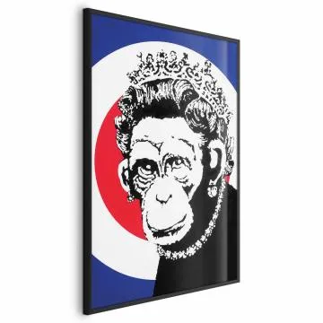 Plakat Królowa małp 29,7x42 cm z ramą czarną bez marginesu