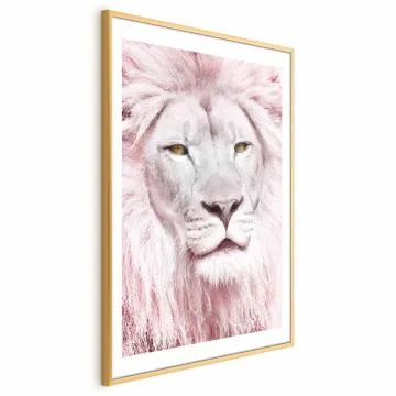 Plakat Piękno w sile 60x90 cm z ramą złotą z marginesem