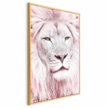 Plakat Piękno w sile 21x30 cm z ramą złotą bez marginesu
