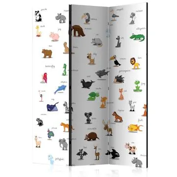 Parawan akustyczny Dla dzieci 135x172 cm 3-częściowy biały