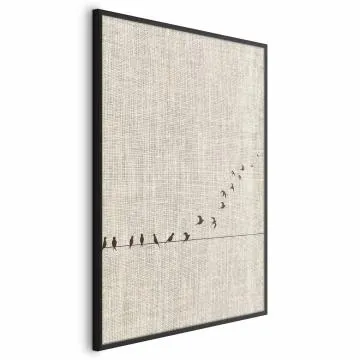 Plakat Nauka latania 21x30 cm z ramą czarną bez marginesu