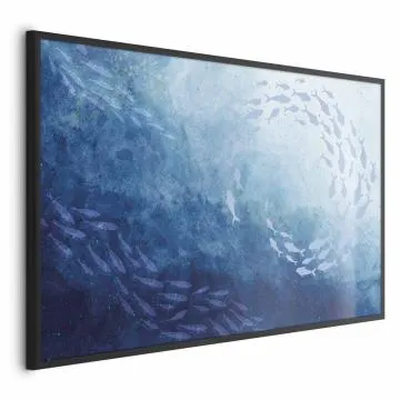 Plakat Morska toń 42x29,7 cm z ramą czarną bez marginesu